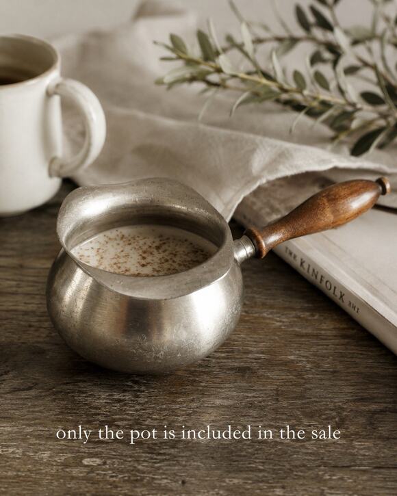 Web Pewter Other - VTG Web Pewter 1175 Double Spout Butter Brandy Candy Warmer Wood Handle